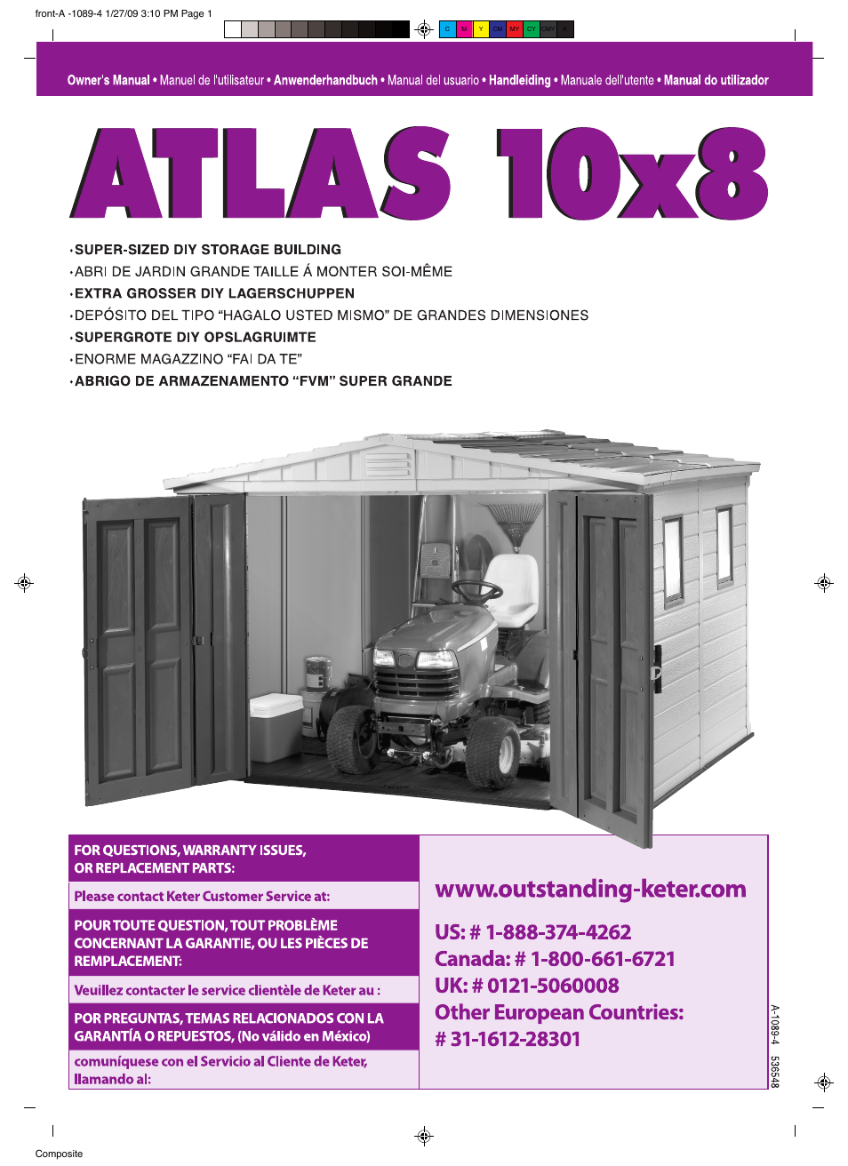 Keter Atlas 10x8 User Manual | 51 pages