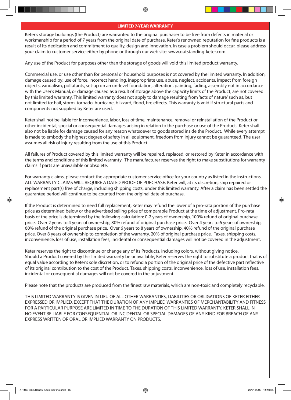 Keter Atlas 10x8 User Manual | Page 41 / 51