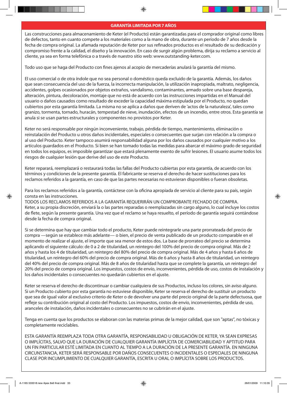 Keter Atlas 10x8 User Manual | Page 44 / 51