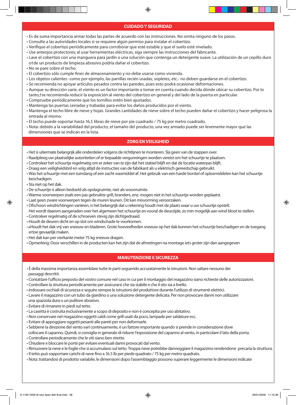 Keter Atlas 10x8 User Manual | Page 49 / 51