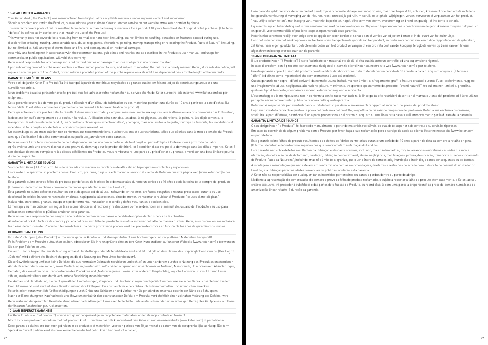 Keter Factor 6x6 User Manual | Page 14 / 15
