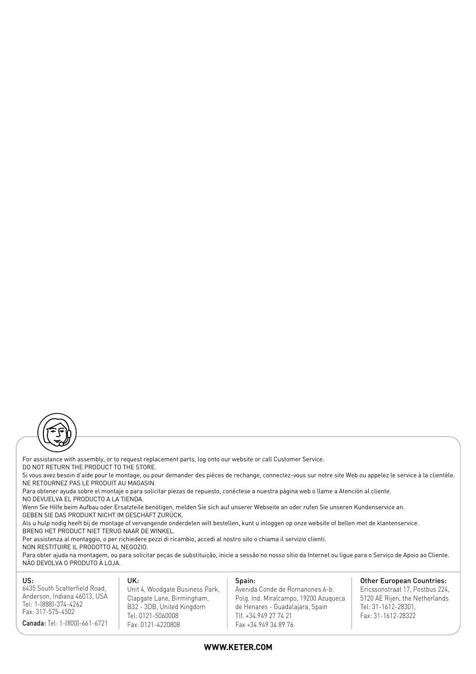 Keter Factor 6x6 User Manual | Page 15 / 15