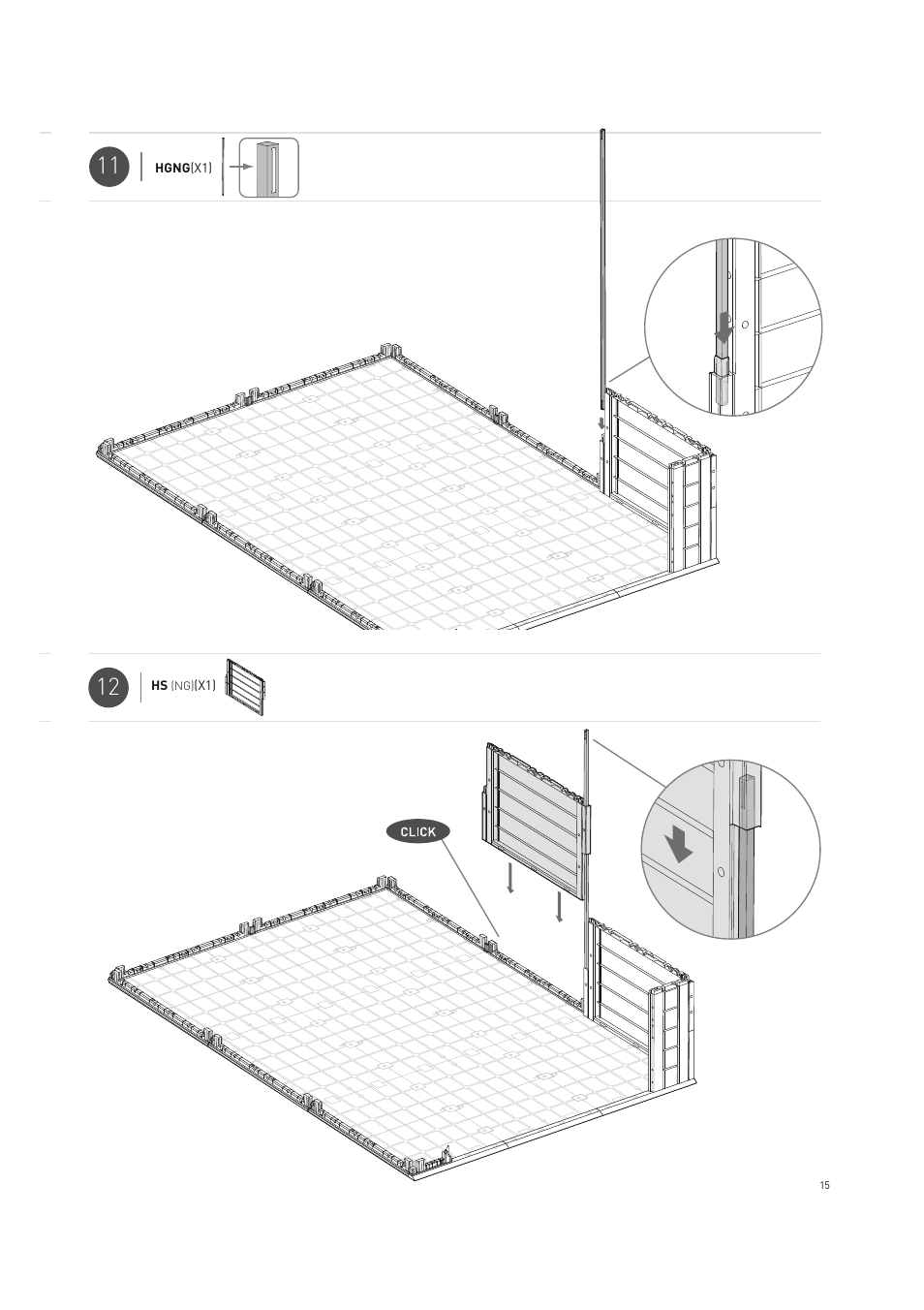 Keter Horizon 7X10 NG User Manual | Page 15 / 52