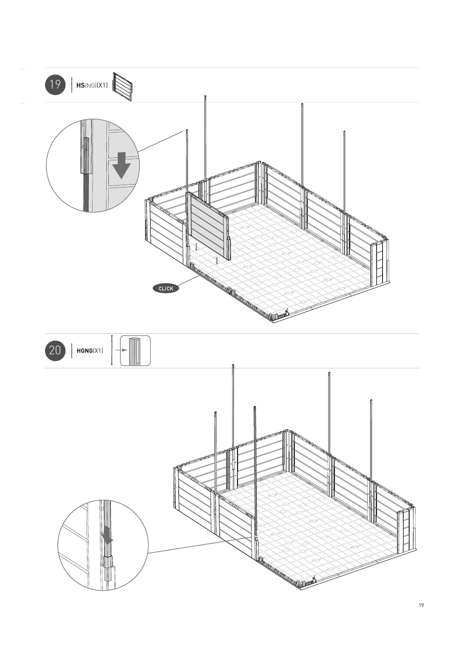 Keter Horizon 7X10 NG User Manual | Page 19 / 52