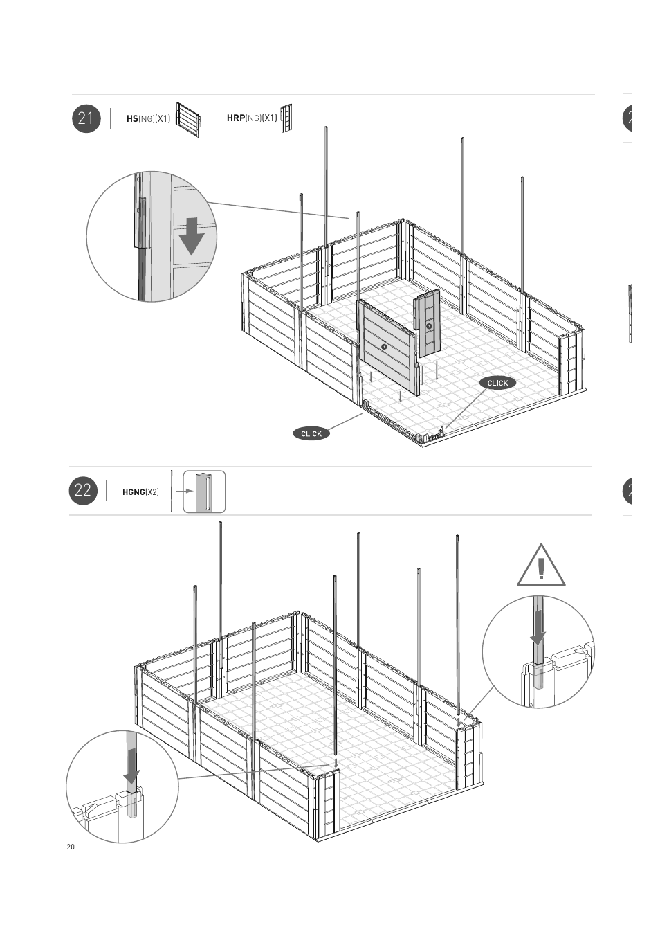 Keter Horizon 7X10 NG User Manual | Page 20 / 52