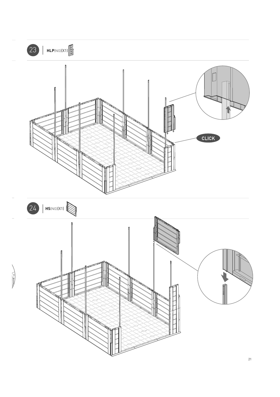 Keter Horizon 7X10 NG User Manual | Page 21 / 52