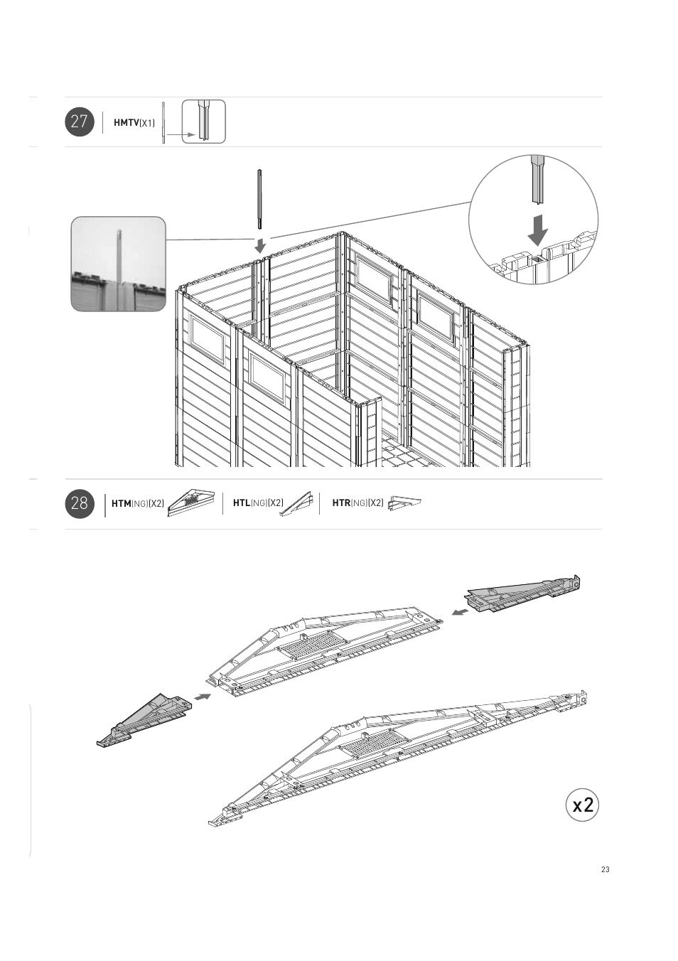 Keter Horizon 7X10 NG User Manual | Page 23 / 52