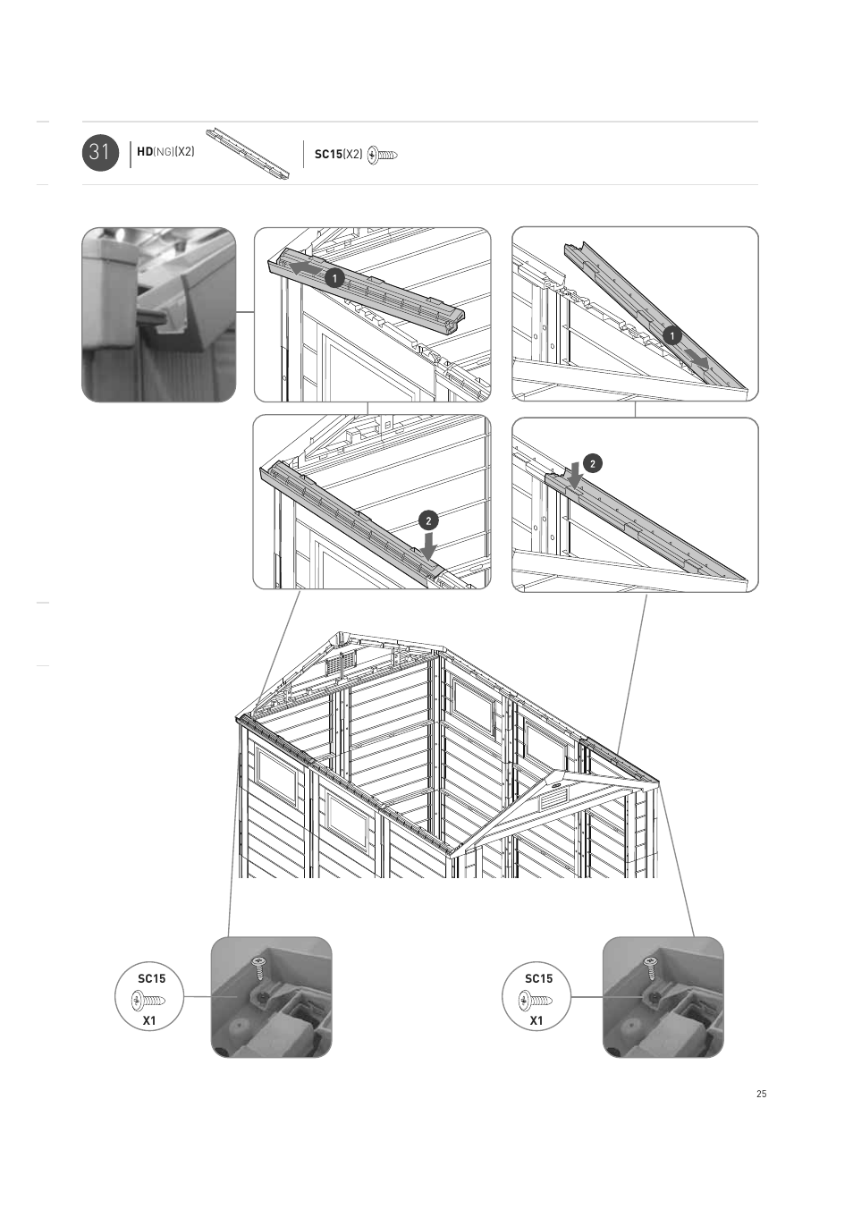 Keter Horizon 7X10 NG User Manual | Page 25 / 52