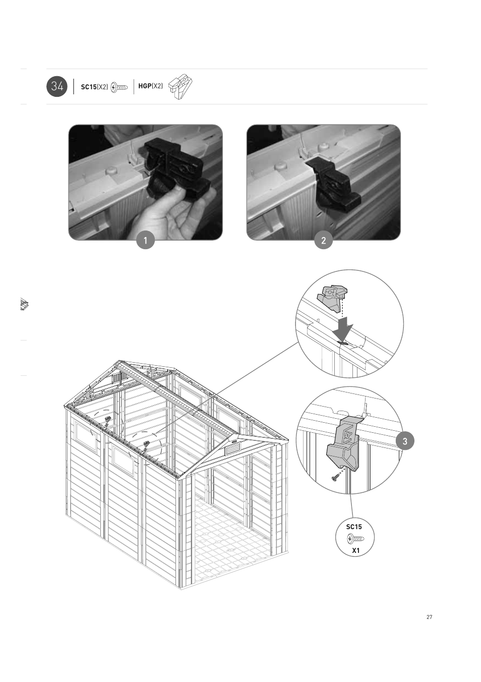 Keter Horizon 7X10 NG User Manual | Page 27 / 52