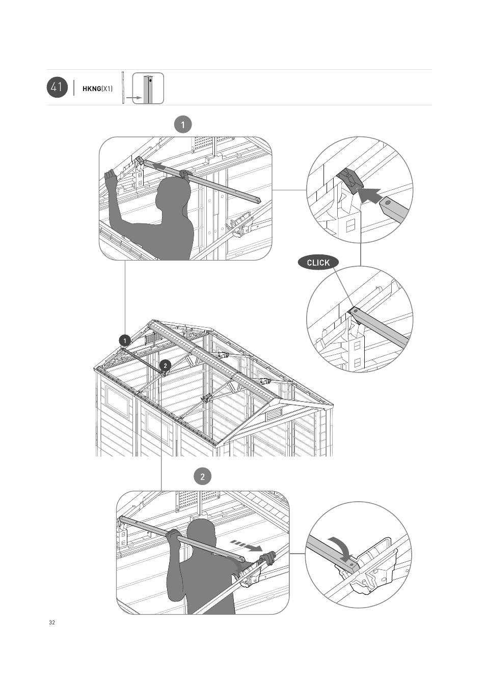 Keter Horizon 7X10 NG User Manual | Page 32 / 52