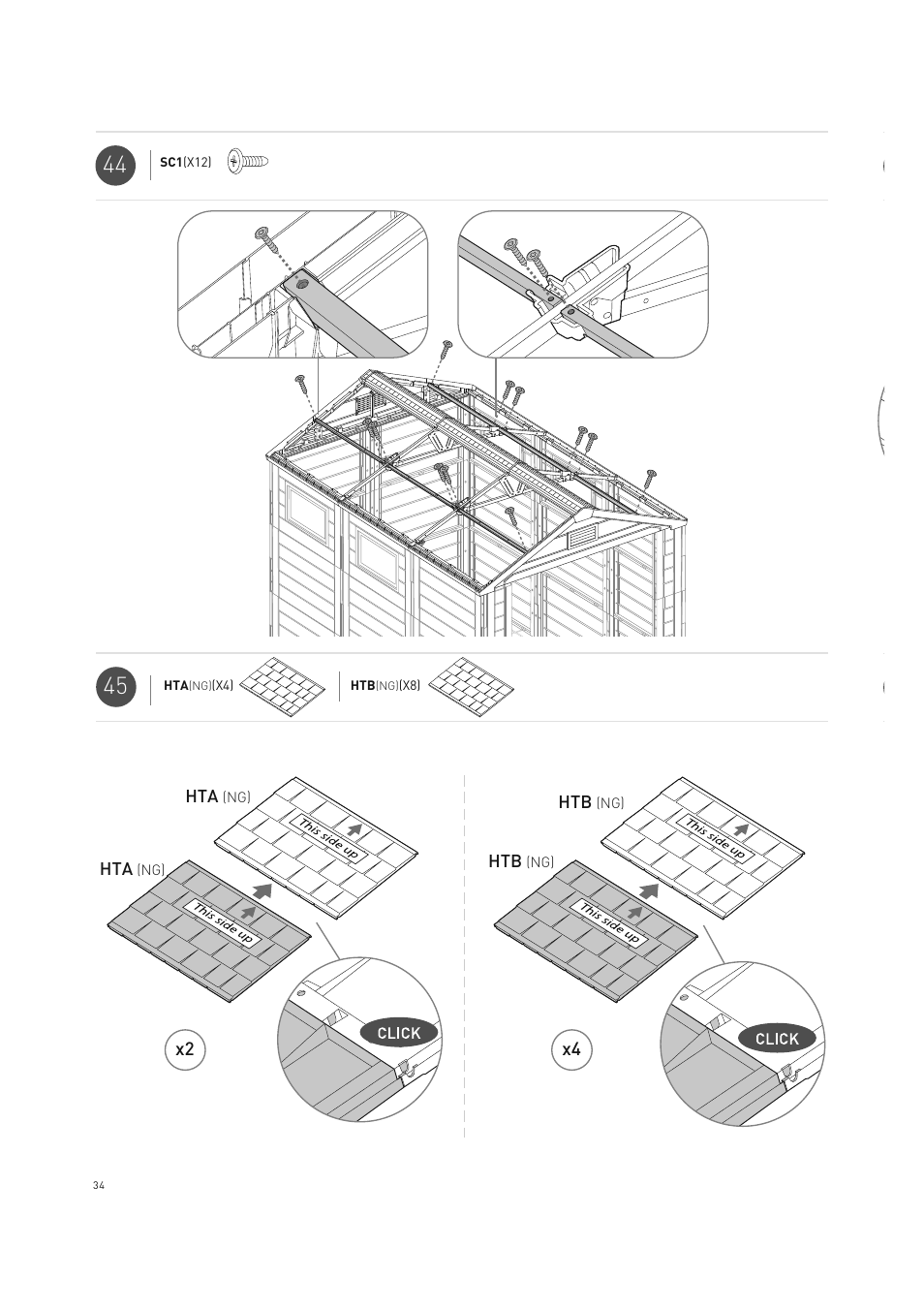 Keter Horizon 7X10 NG User Manual | Page 34 / 52