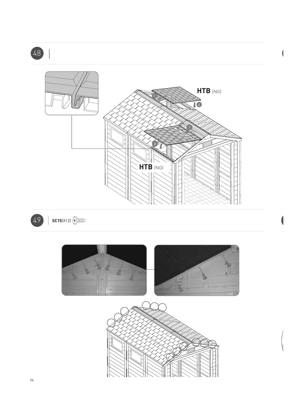 Keter Horizon 7X10 NG User Manual | Page 36 / 52