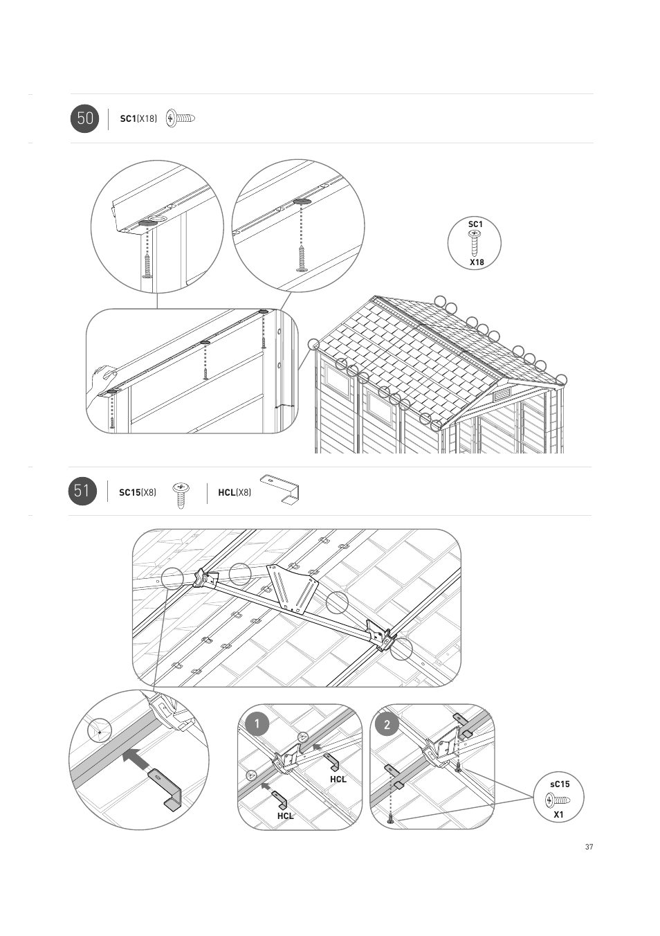 Keter Horizon 7X10 NG User Manual | Page 37 / 52