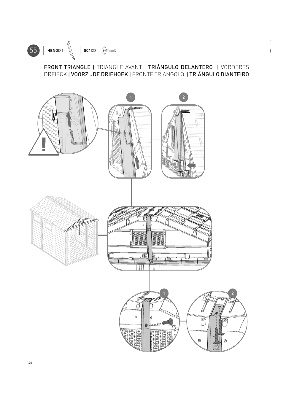 Keter Horizon 7X10 NG User Manual | Page 40 / 52