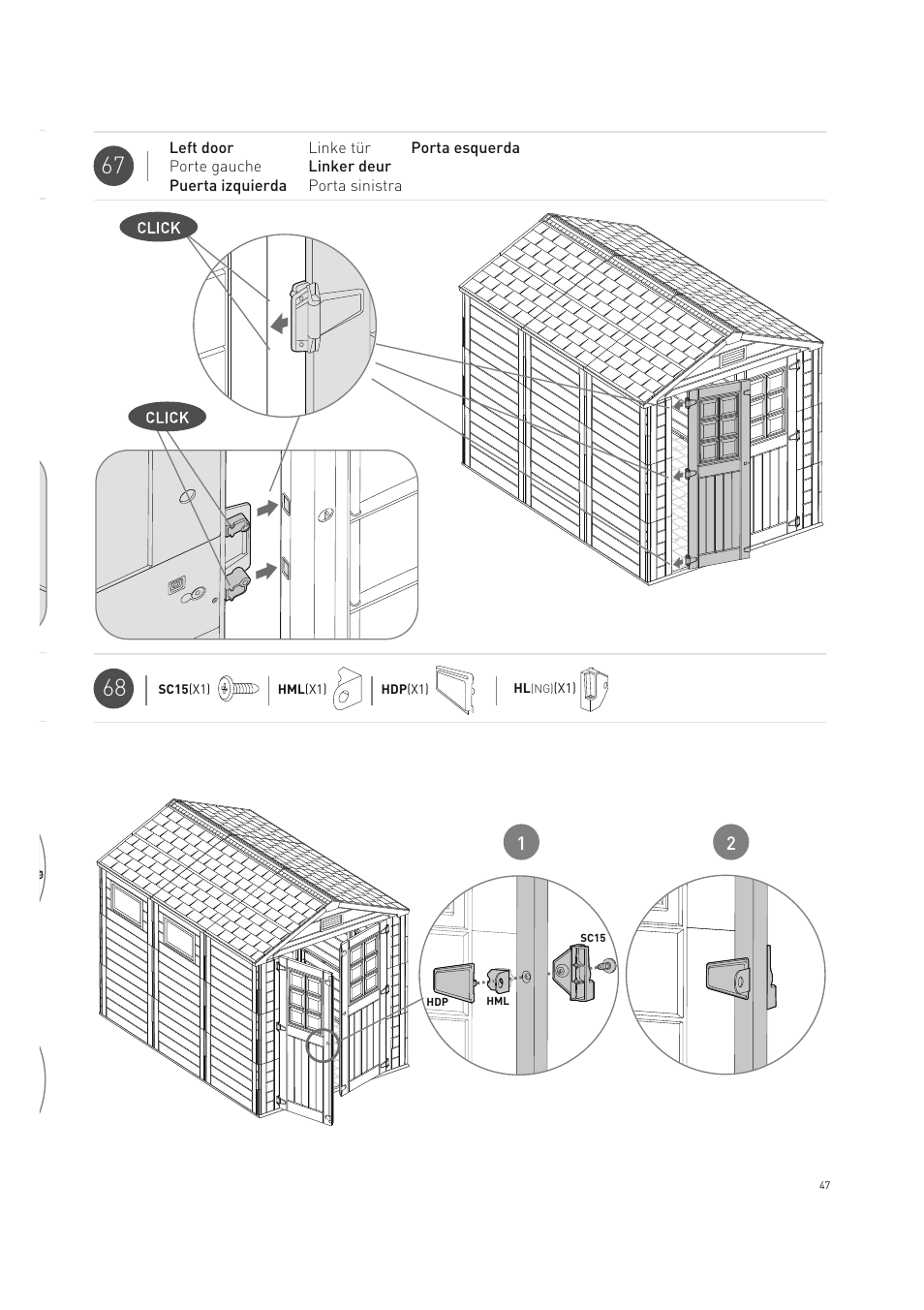 Keter Horizon 7X10 NG User Manual | Page 47 / 52