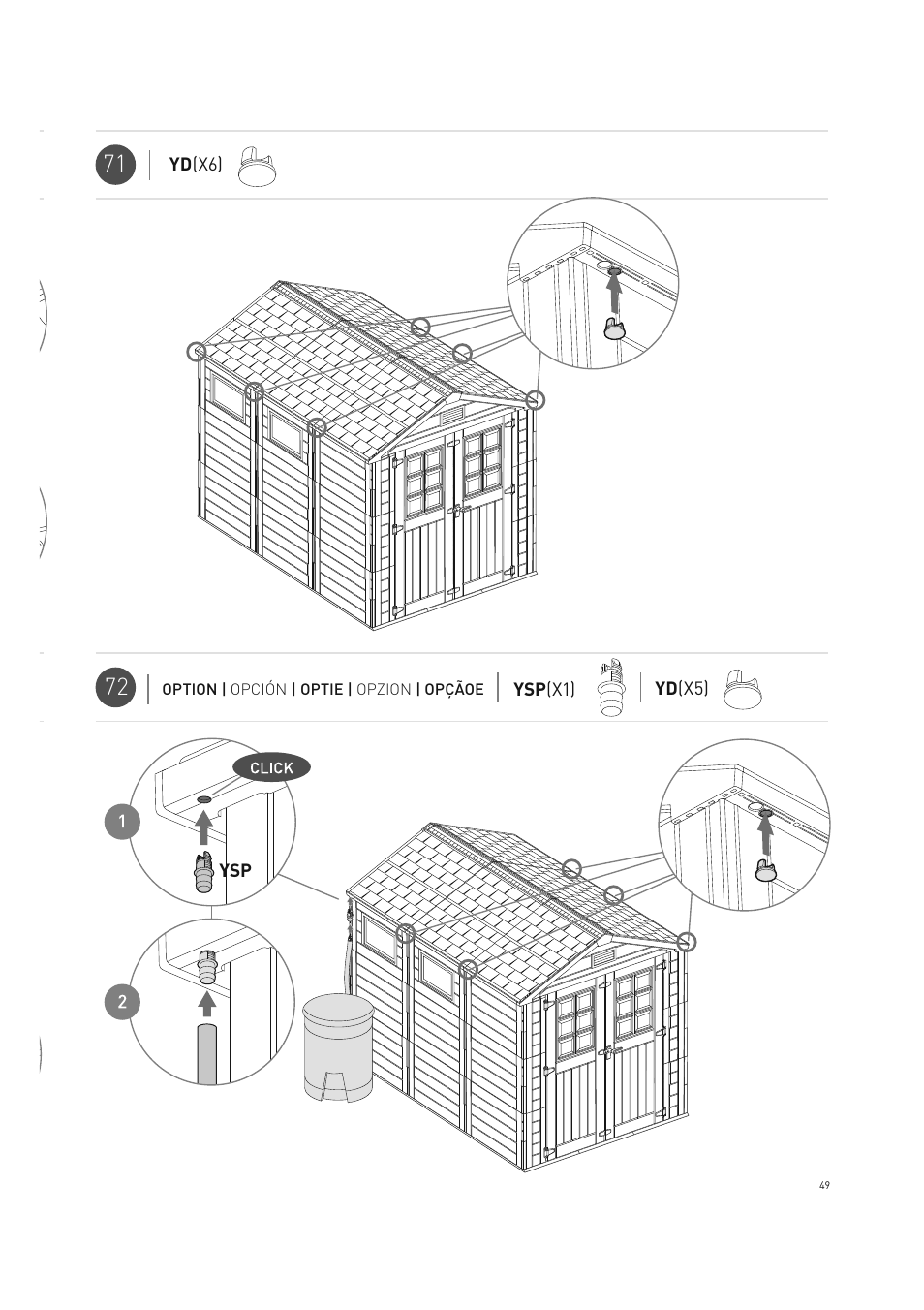 Keter Horizon 7X10 NG User Manual | Page 49 / 52
