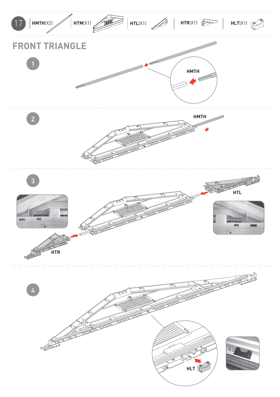 Front triangle | Keter Horizon 7X3 User Manual | Page 17 / 32