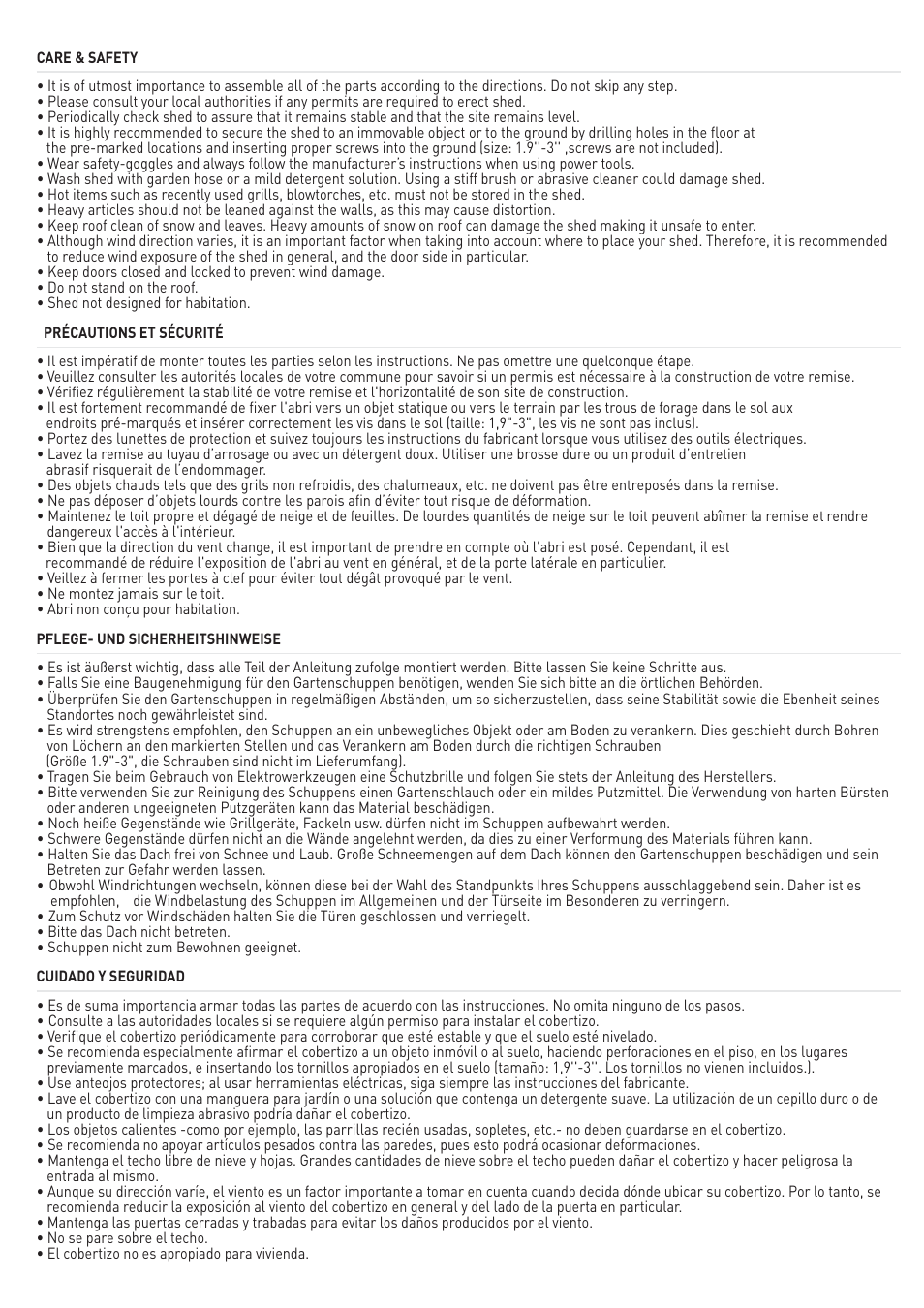 Keter Horizon 7X3 User Manual | Page 31 / 32