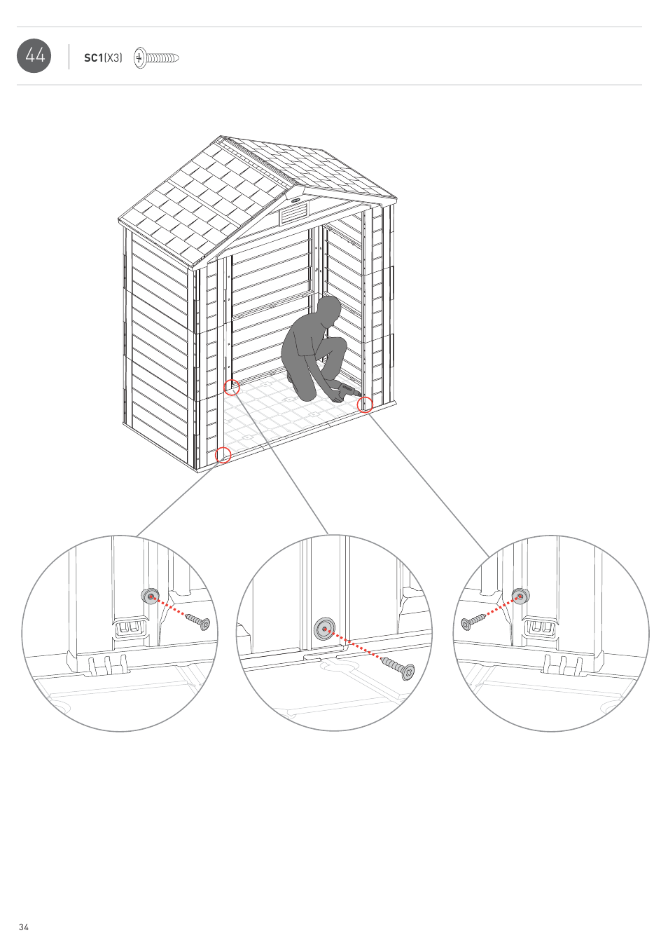 Keter Horizon 7X3 NG User Manual | Page 34 / 44