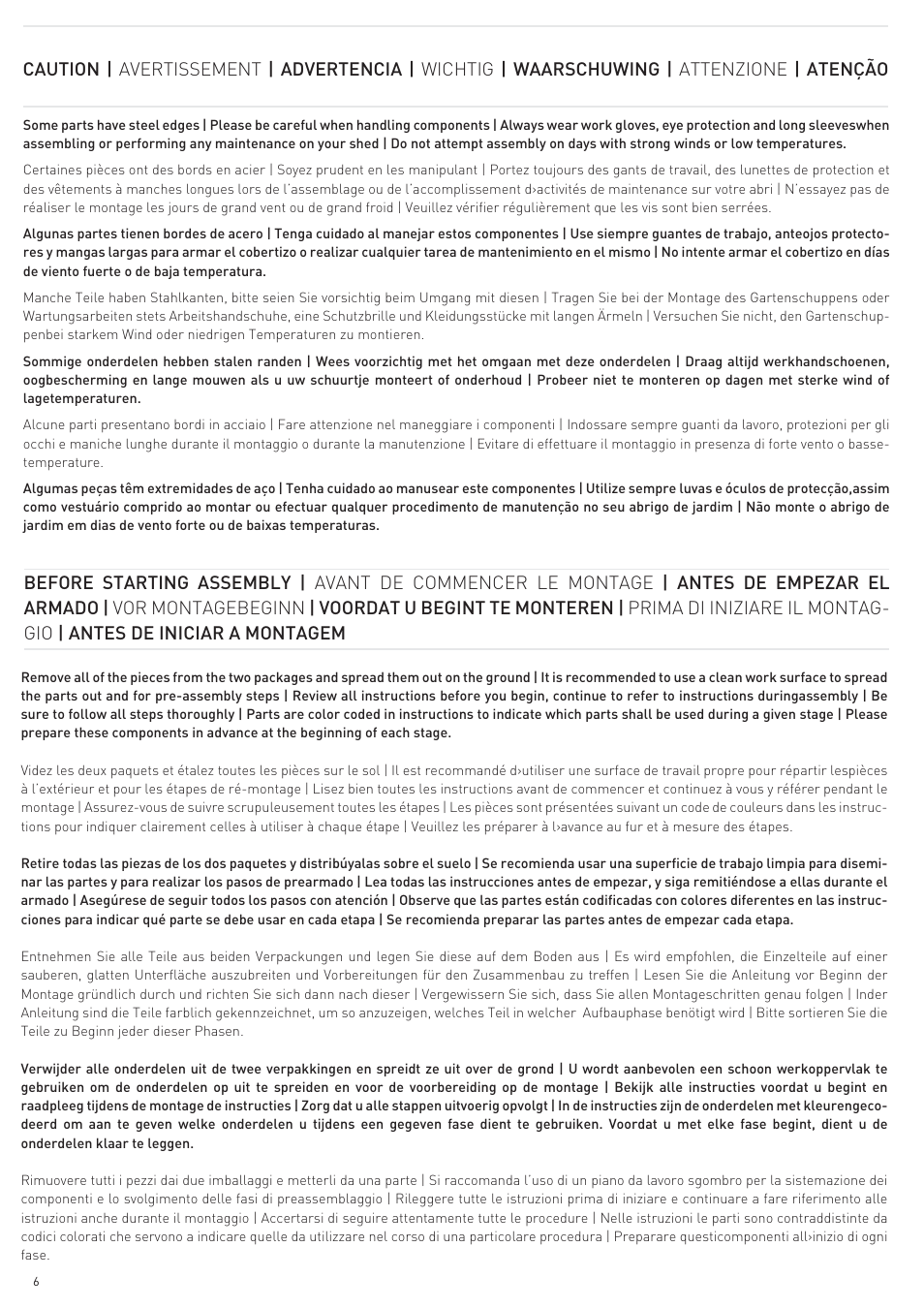Keter Horizon 7X3 NG User Manual | Page 6 / 44