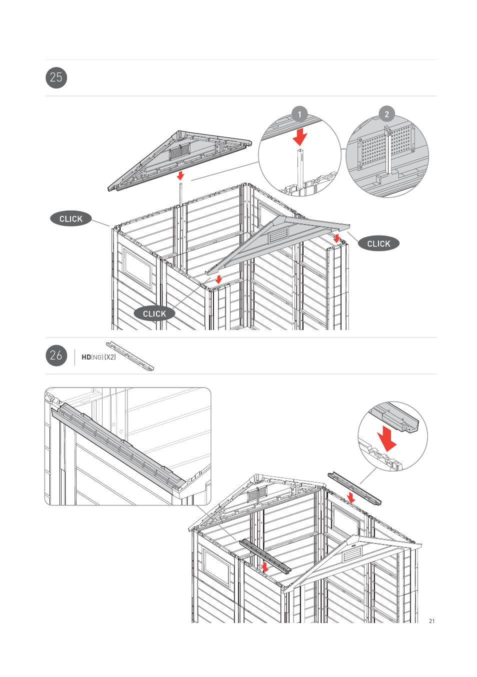 Keter Horizon 7X7 NG User Manual | Page 21 / 48