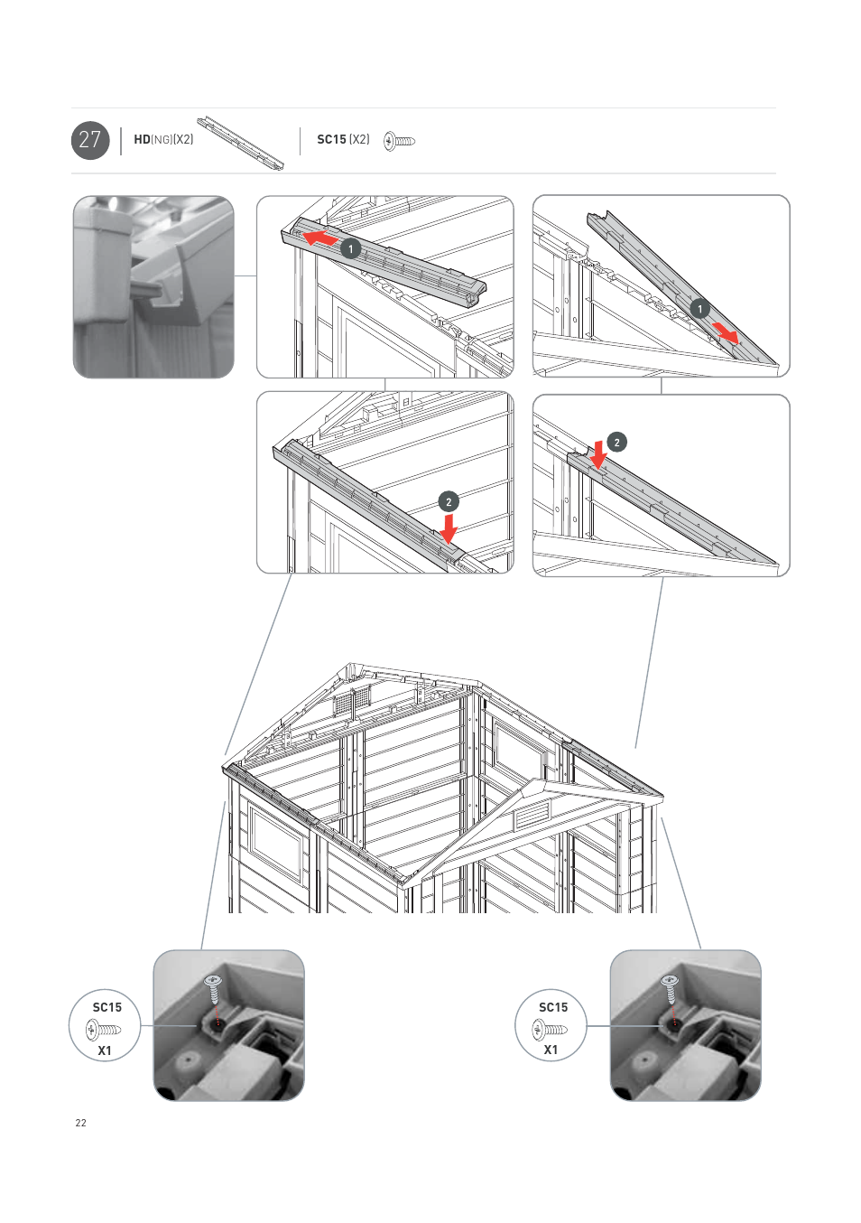 Keter Horizon 7X7 NG User Manual | Page 22 / 48