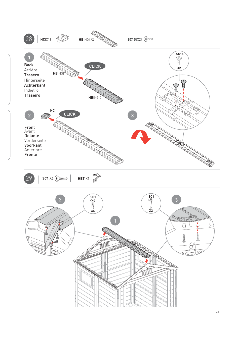 Keter Horizon 7X7 NG User Manual | Page 23 / 48
