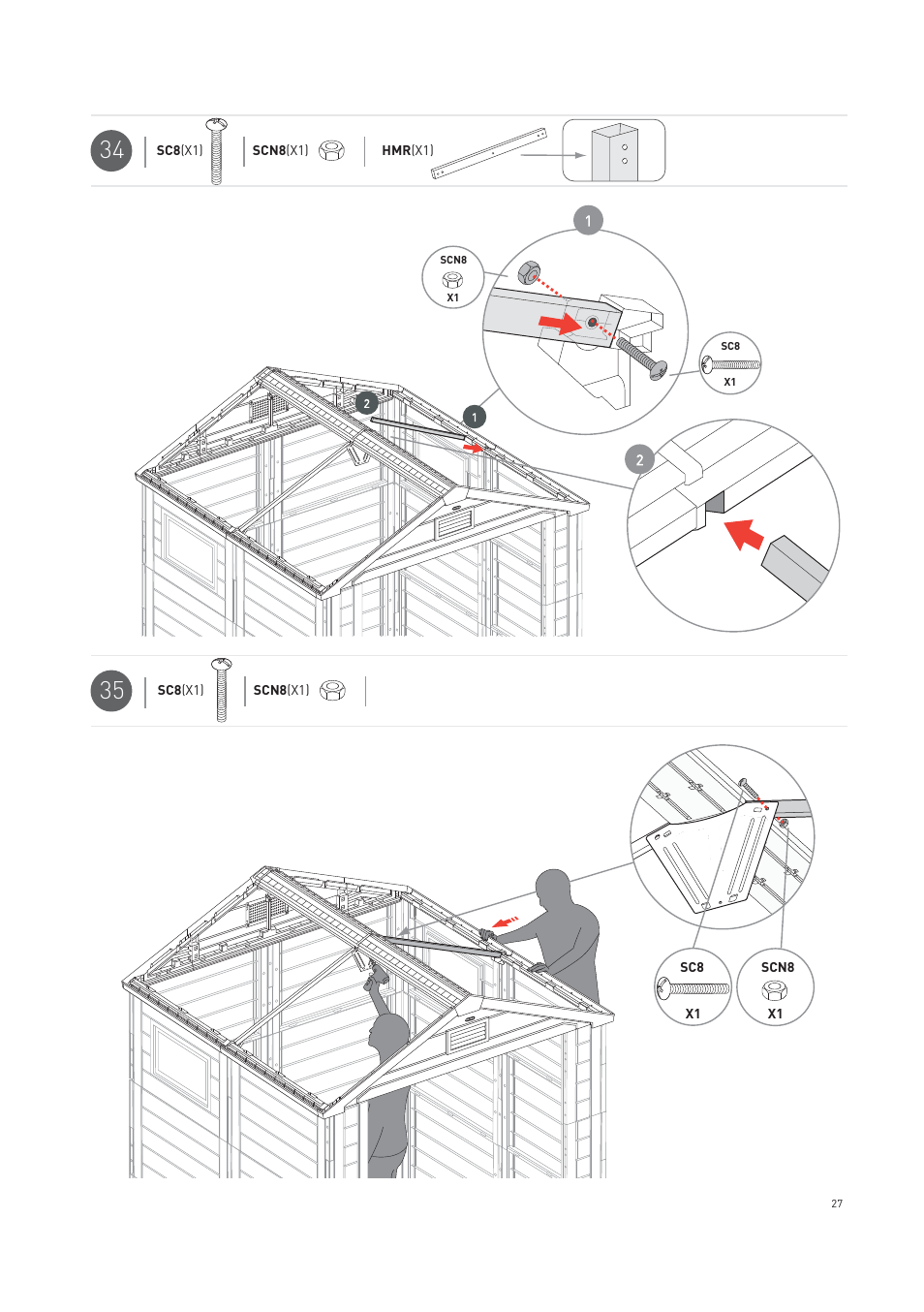 Keter Horizon 7X7 NG User Manual | Page 27 / 48