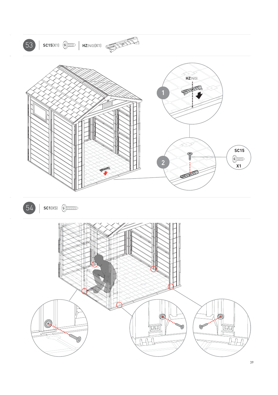 Keter Horizon 7X7 NG User Manual | Page 39 / 48