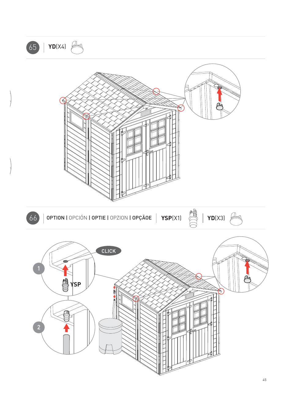 Keter Horizon 7X7 NG User Manual | Page 45 / 48