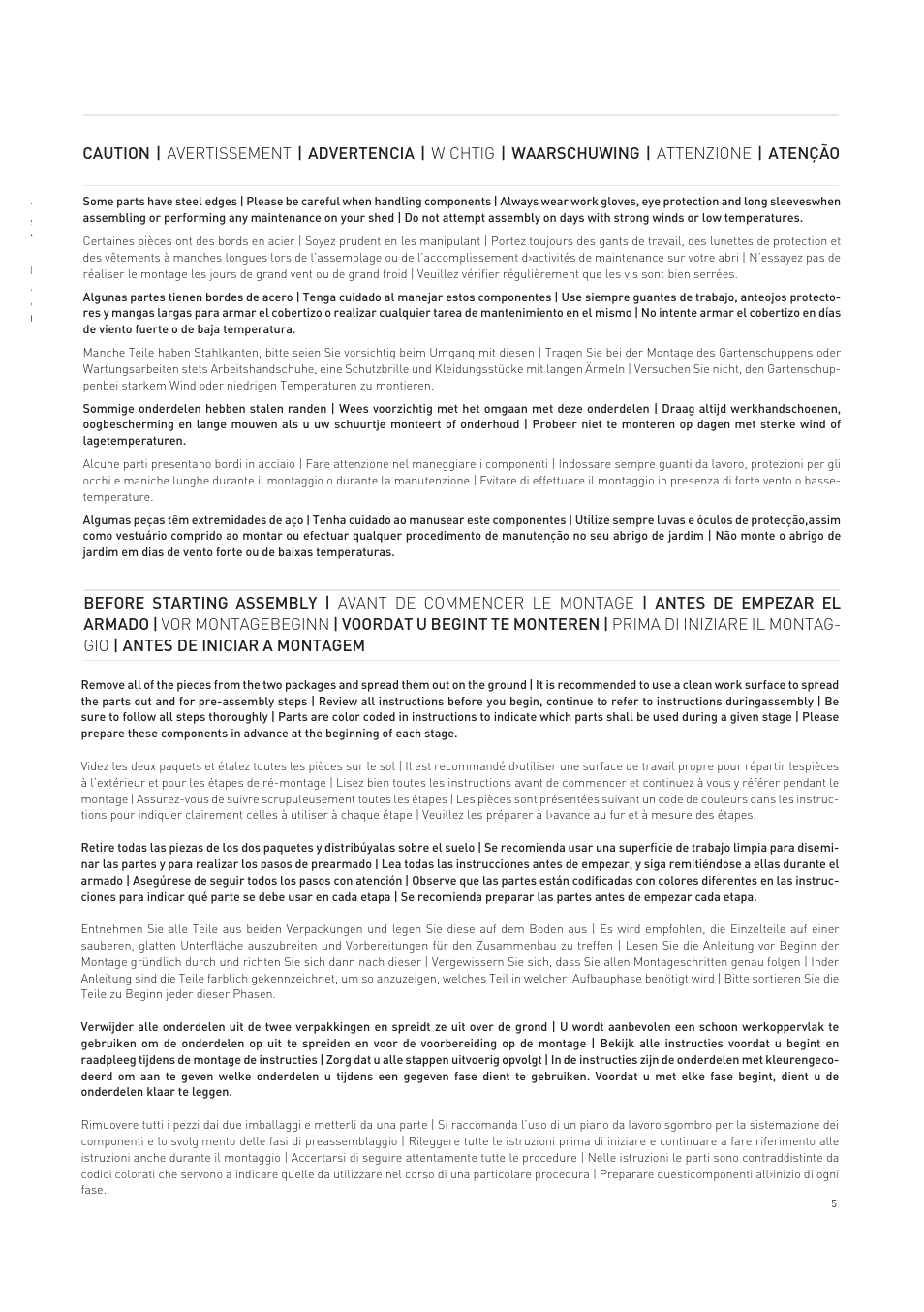Keter Horizon 7X7 NG User Manual | Page 5 / 48