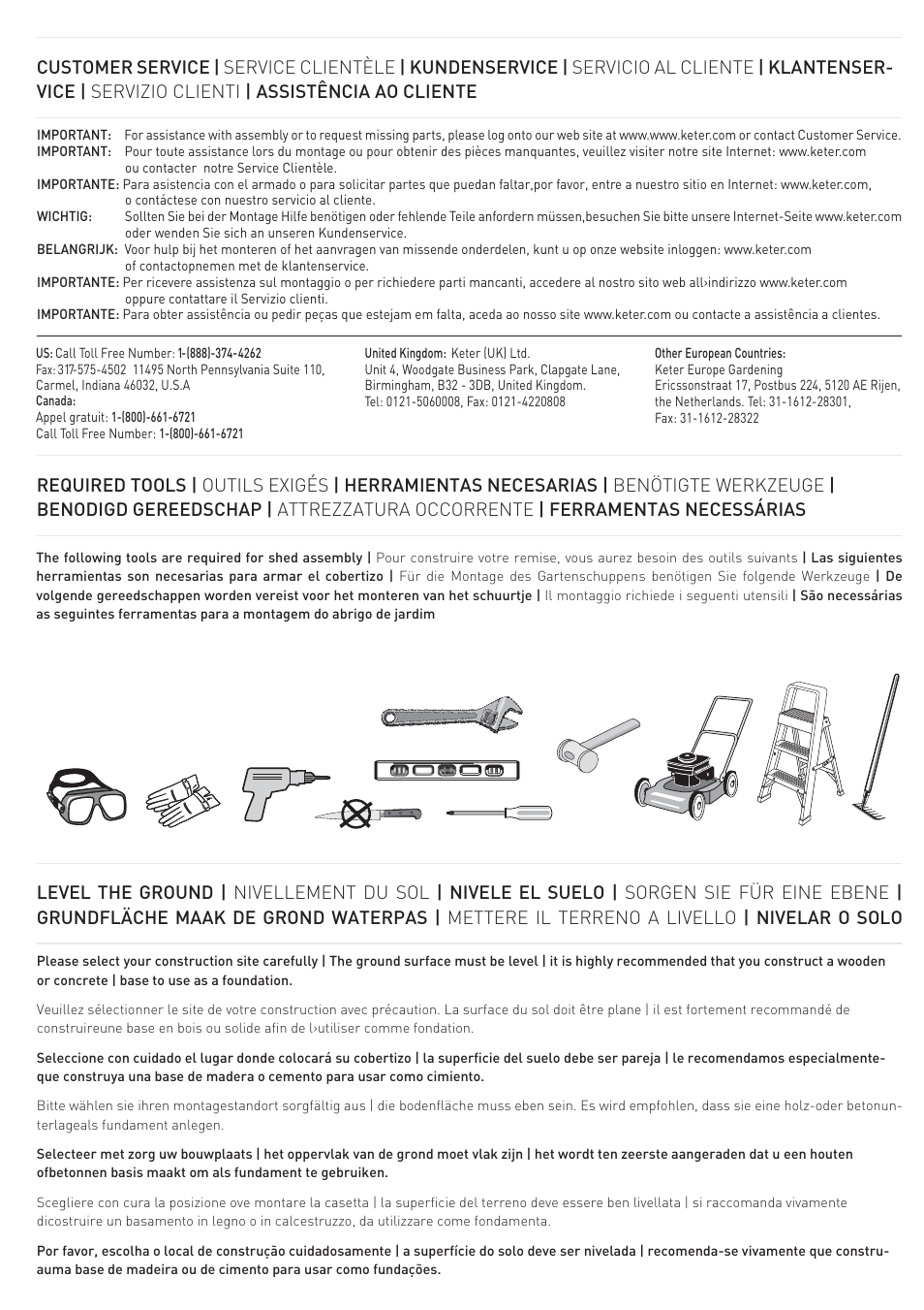 Keter Infinity 8X6 NG User Manual | Page 2 / 60