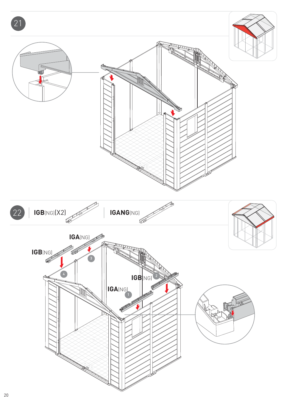Keter Infinity 8X6 NG User Manual | Page 22 / 60