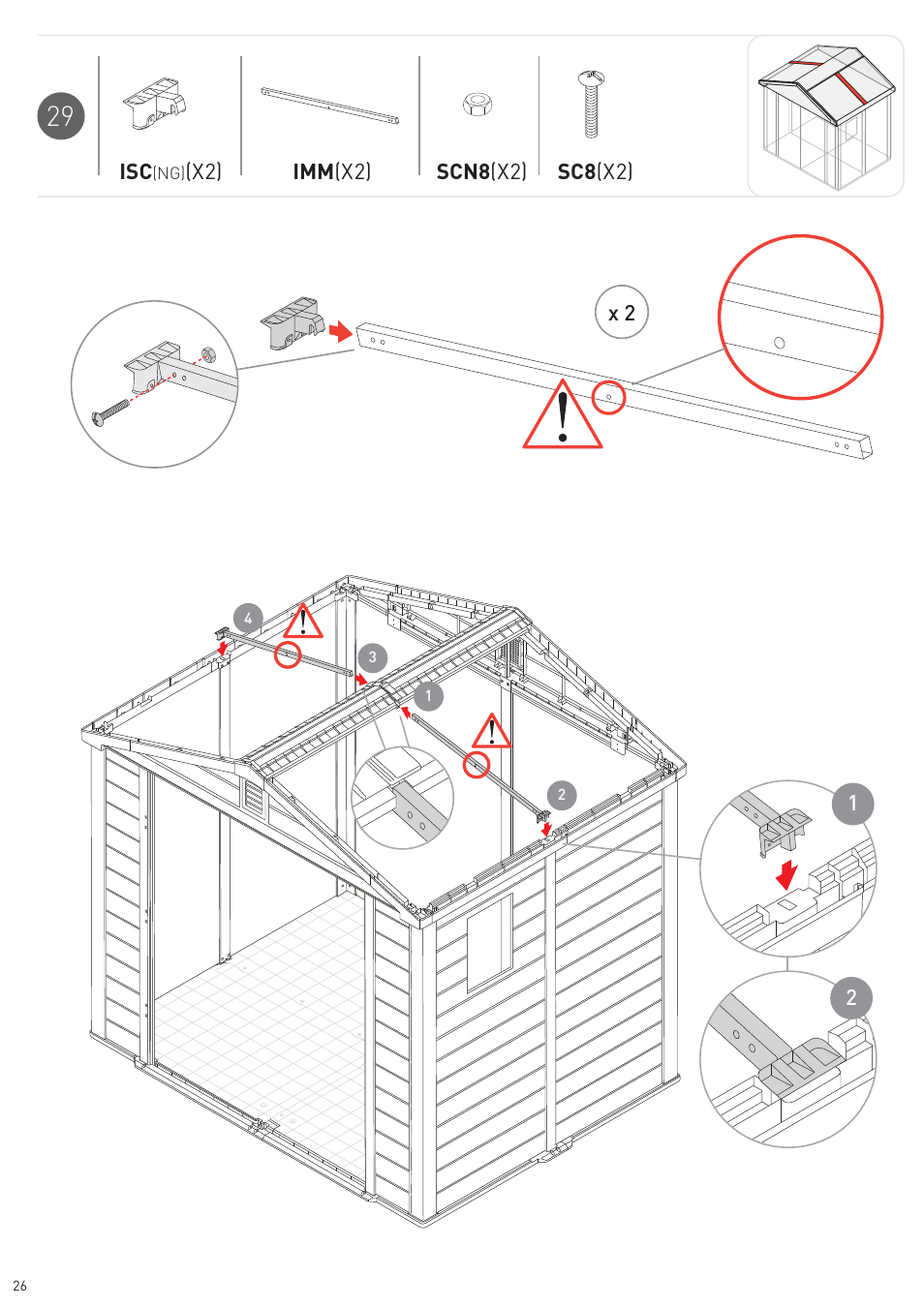 Keter Infinity 8X6 NG User Manual | Page 28 / 60