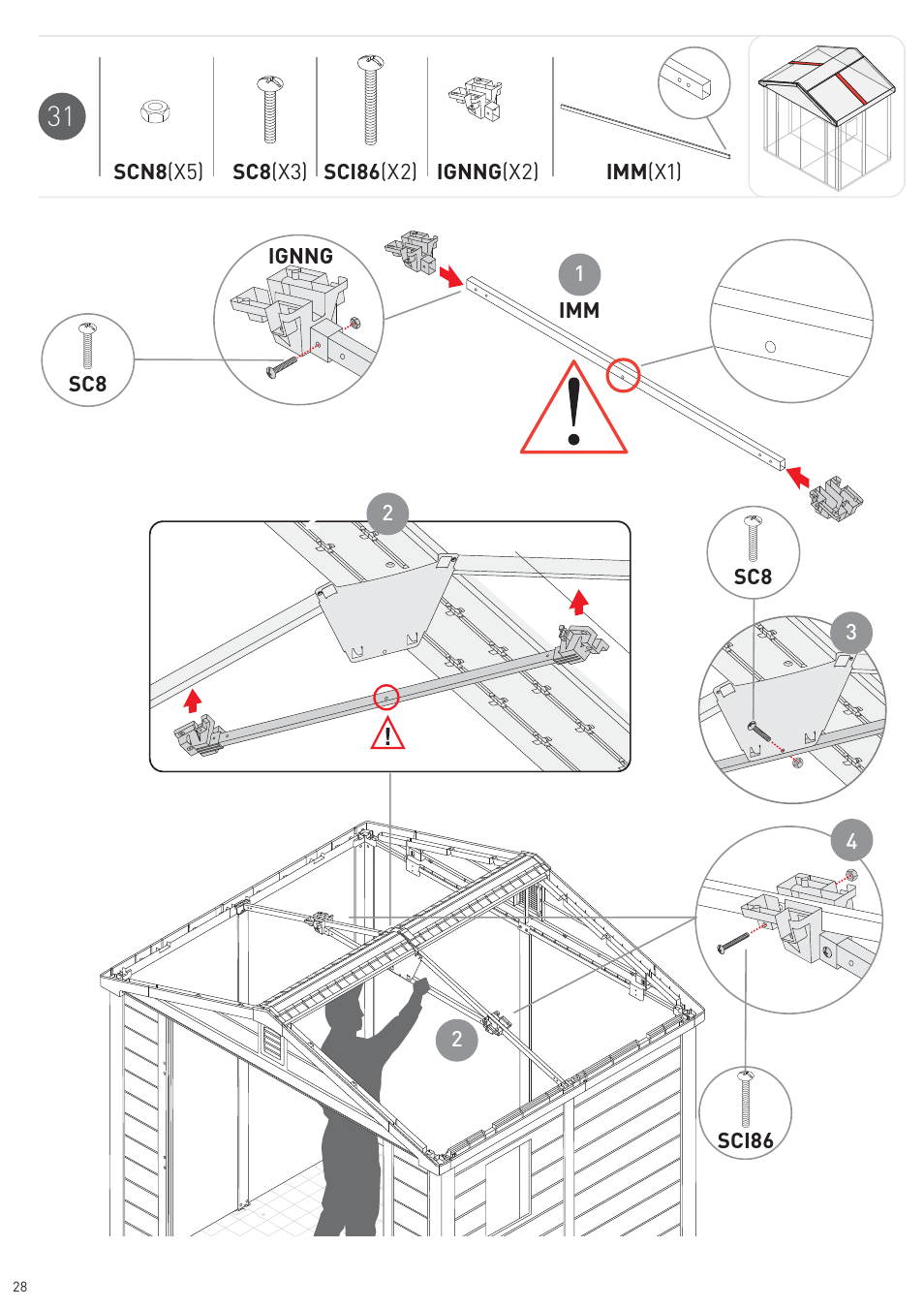 Keter Infinity 8X6 NG User Manual | Page 30 / 60
