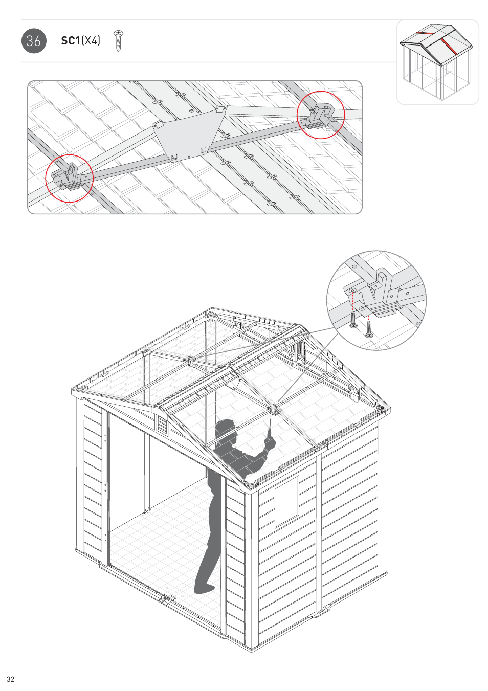 Keter Infinity 8X6 NG User Manual | Page 34 / 60