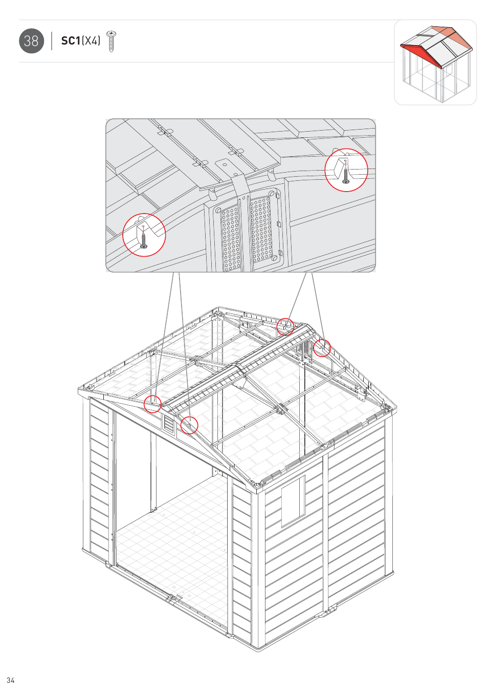 Keter Infinity 8X6 NG User Manual | Page 36 / 60