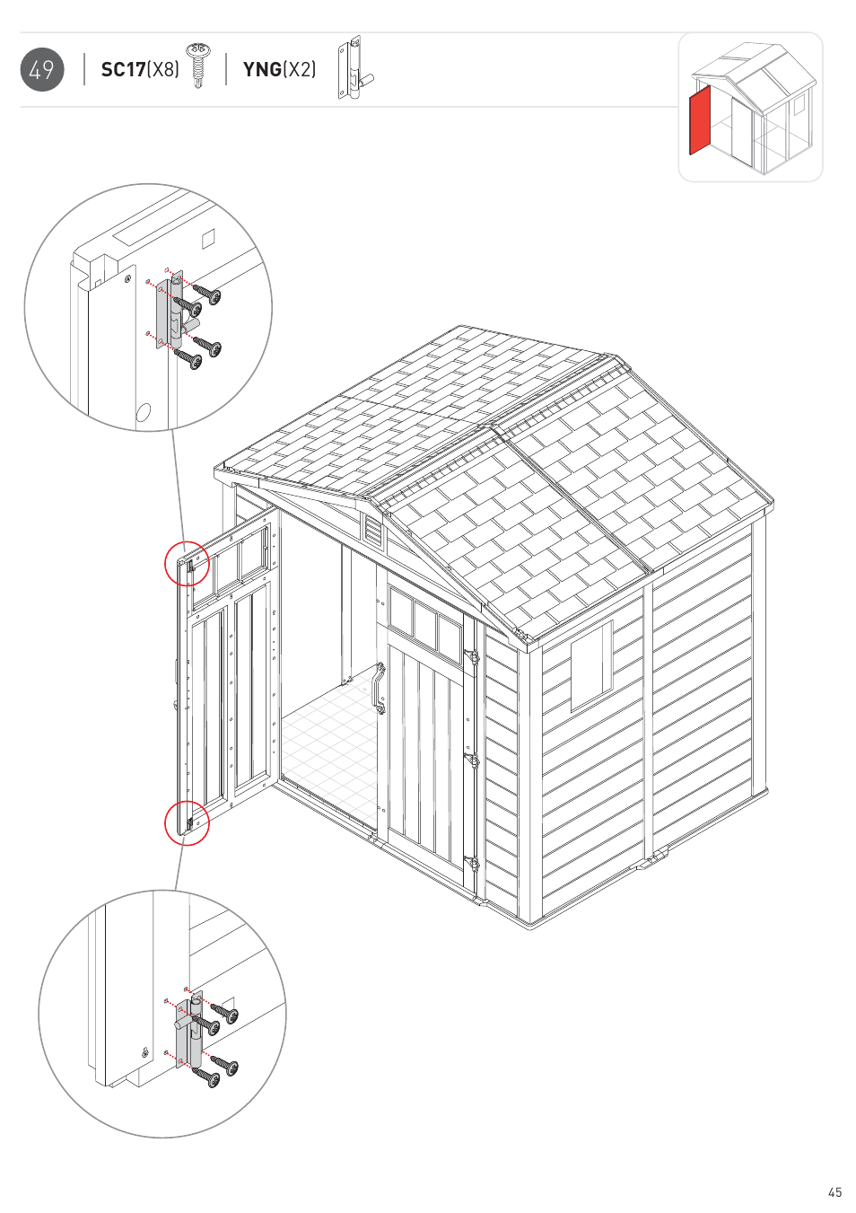 Keter Infinity 8X6 NG User Manual | Page 47 / 60