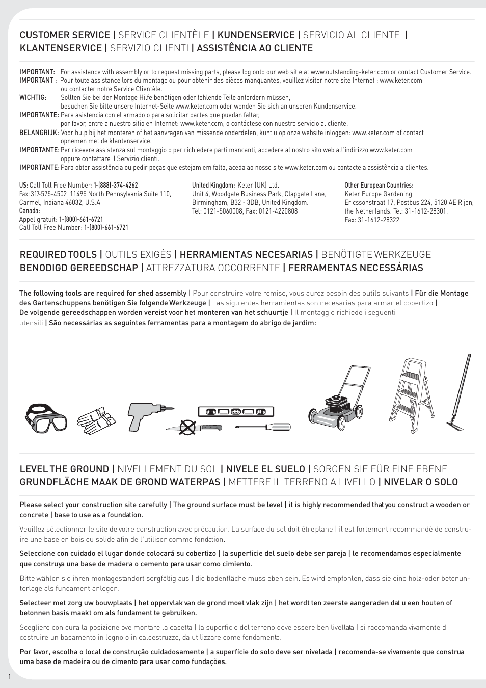 Keter Infinity 8X9 User Manual | Page 2 / 64