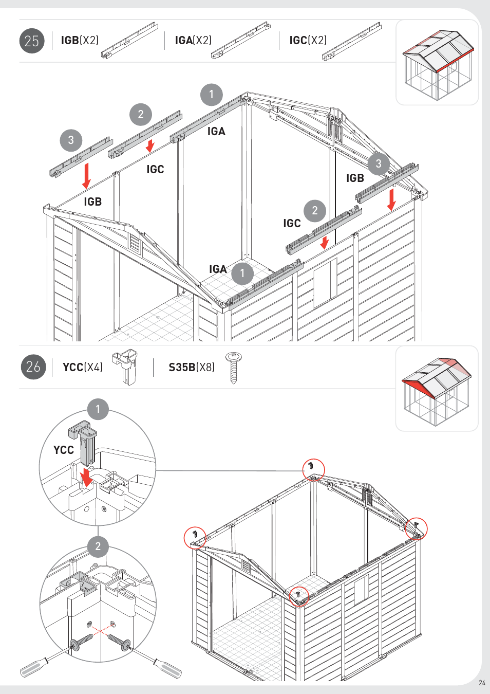 Keter Infinity 8X9 User Manual | Page 25 / 64