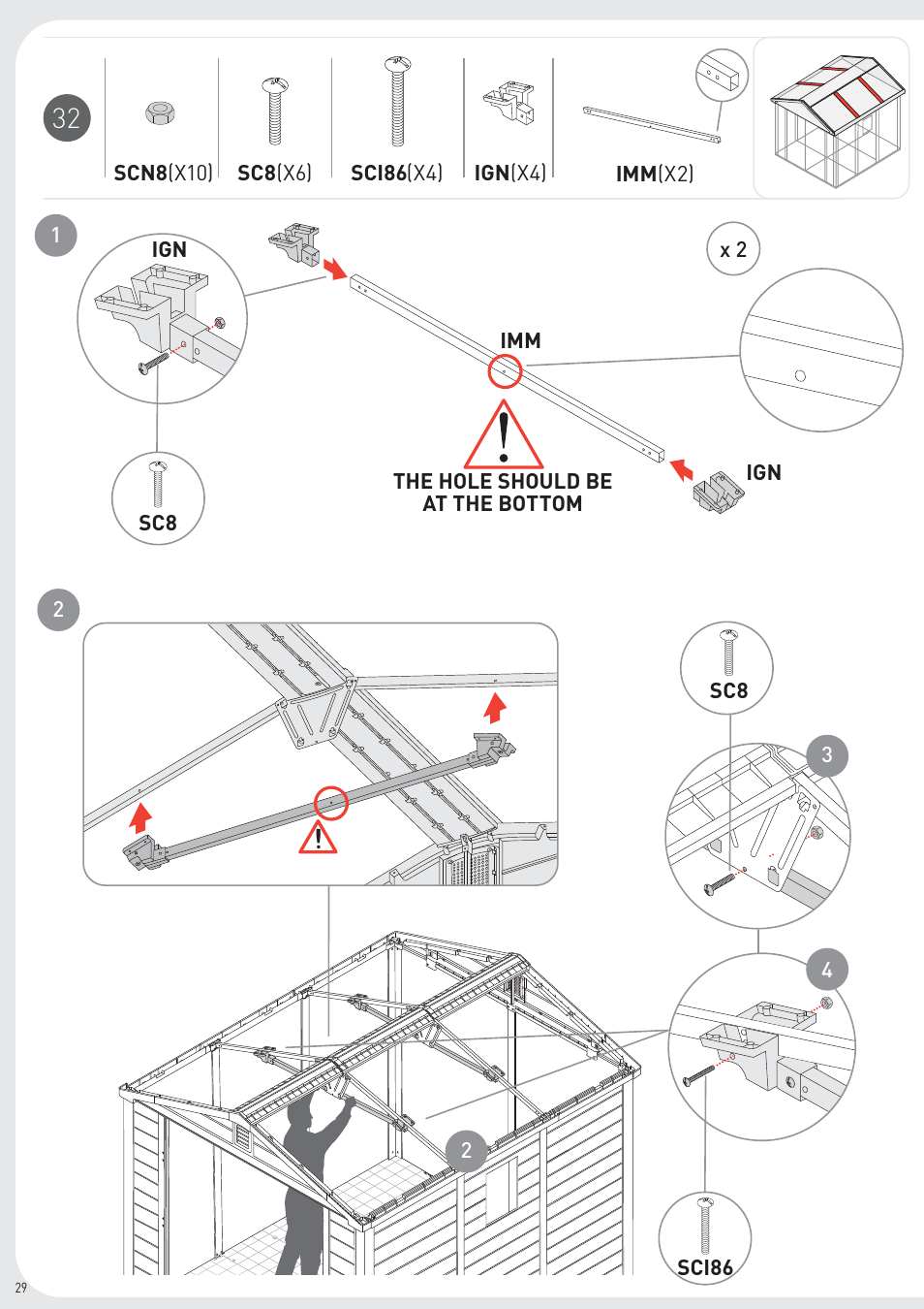 Keter Infinity 8X9 User Manual | Page 30 / 64
