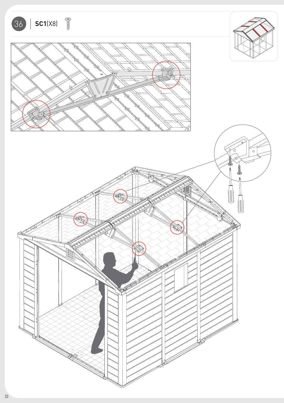 Keter Infinity 8X9 User Manual | Page 34 / 64