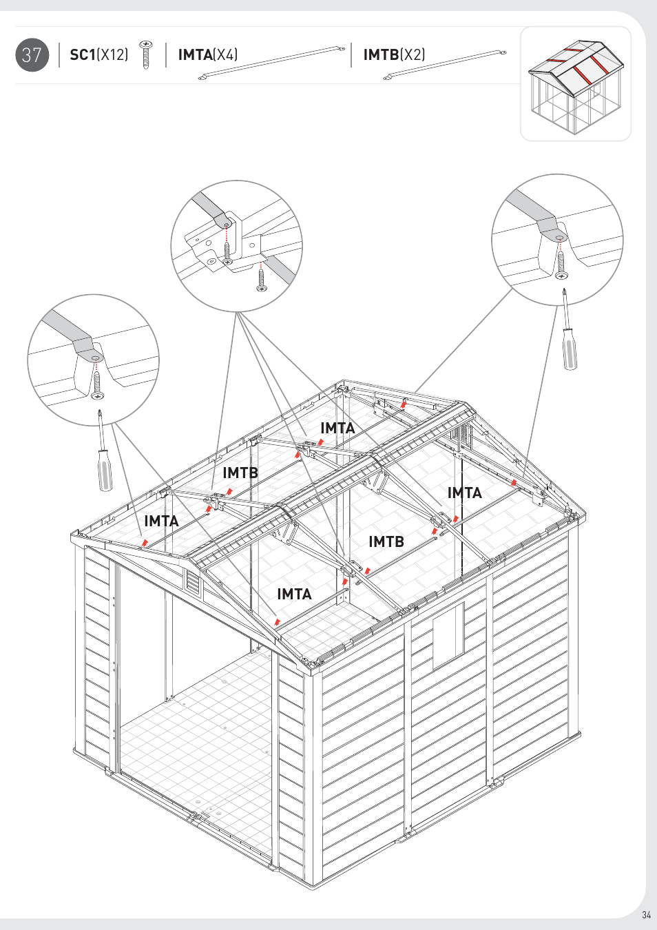 Keter Infinity 8X9 User Manual | Page 35 / 64