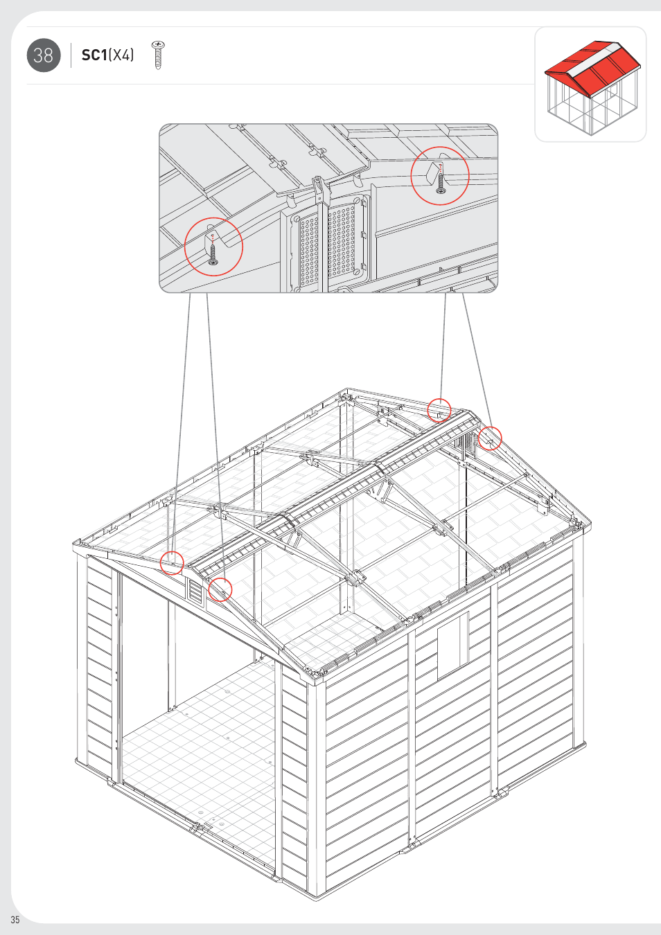 Keter Infinity 8X9 User Manual | Page 36 / 64