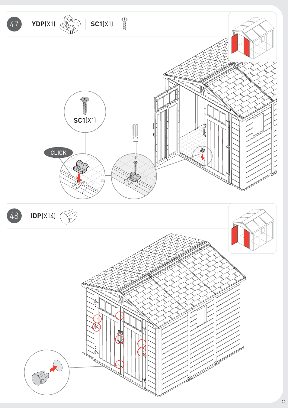 Keter Infinity 8X9 User Manual | Page 45 / 64