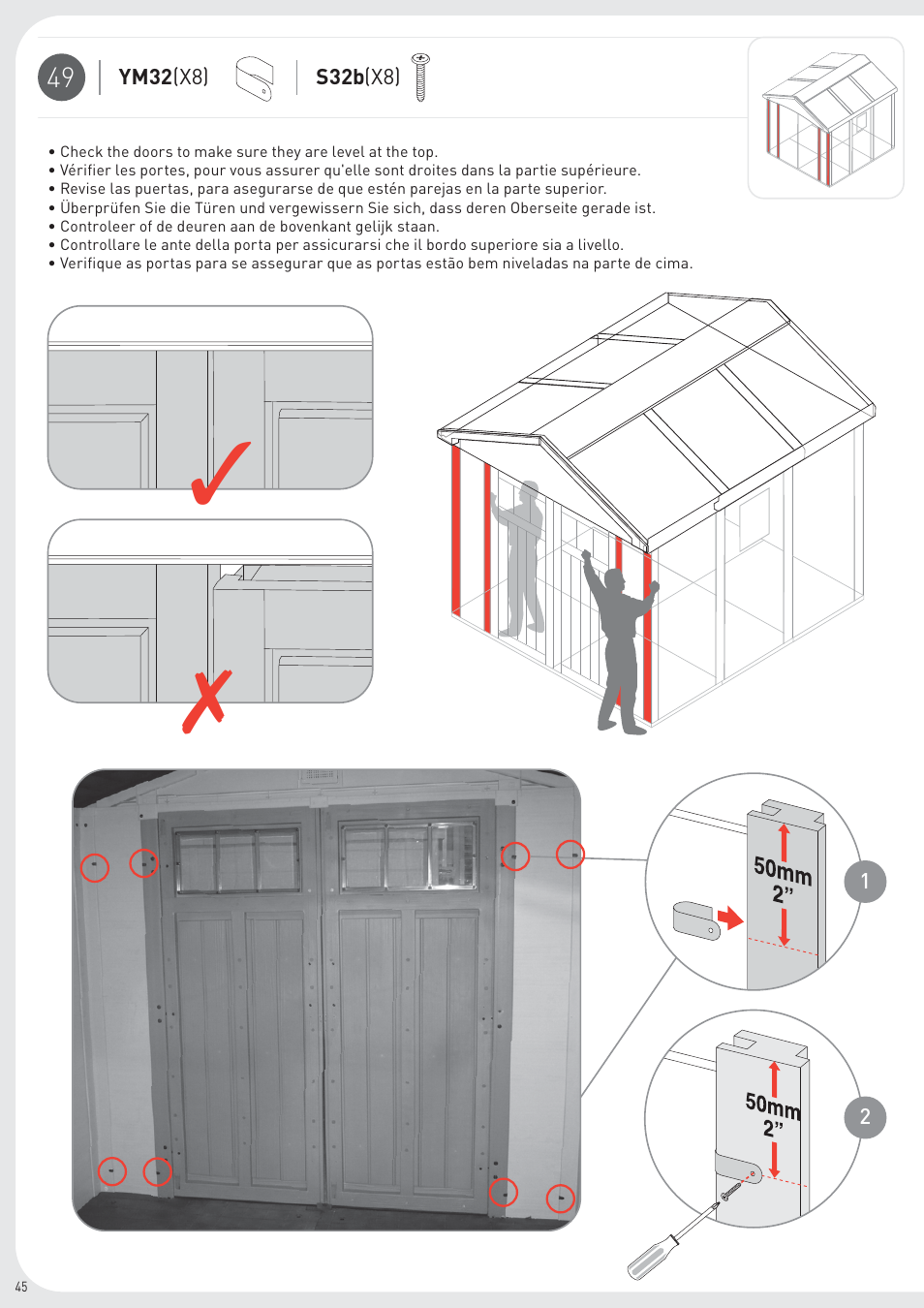 Keter Infinity 8X9 User Manual | Page 46 / 64