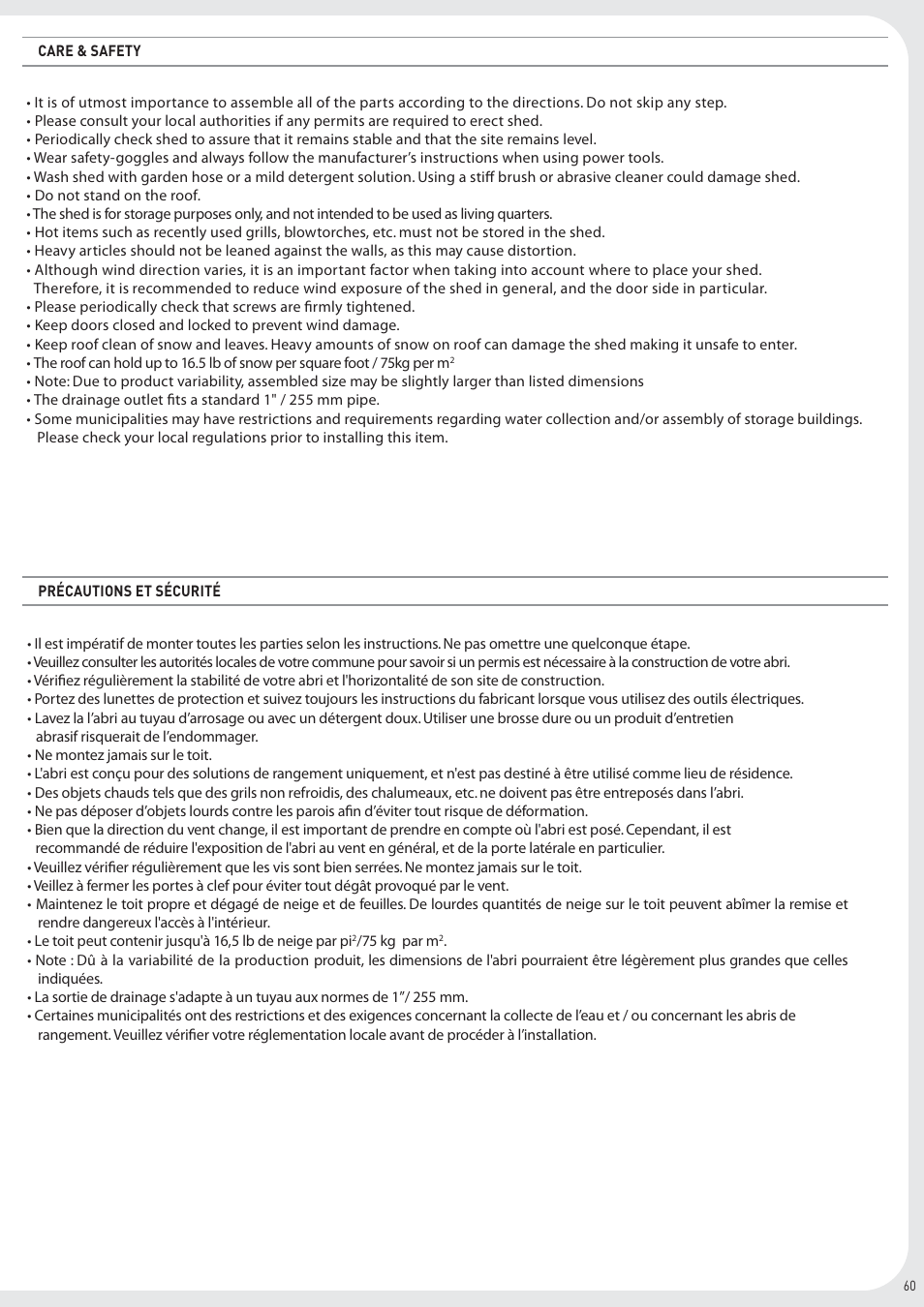 Keter Infinity 8X9 User Manual | Page 61 / 64