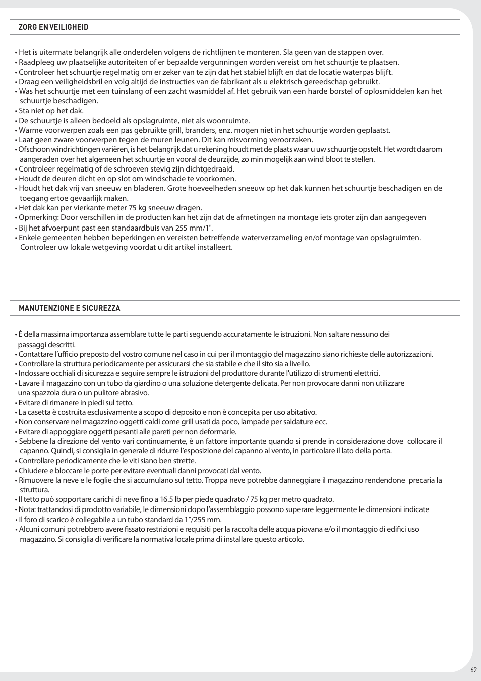 Keter Infinity 8X9 User Manual | Page 63 / 64