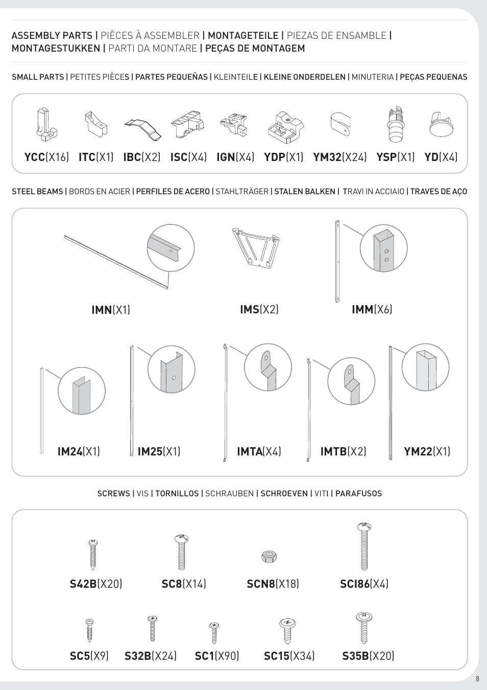 Keter Infinity 8X9 User Manual | Page 9 / 64