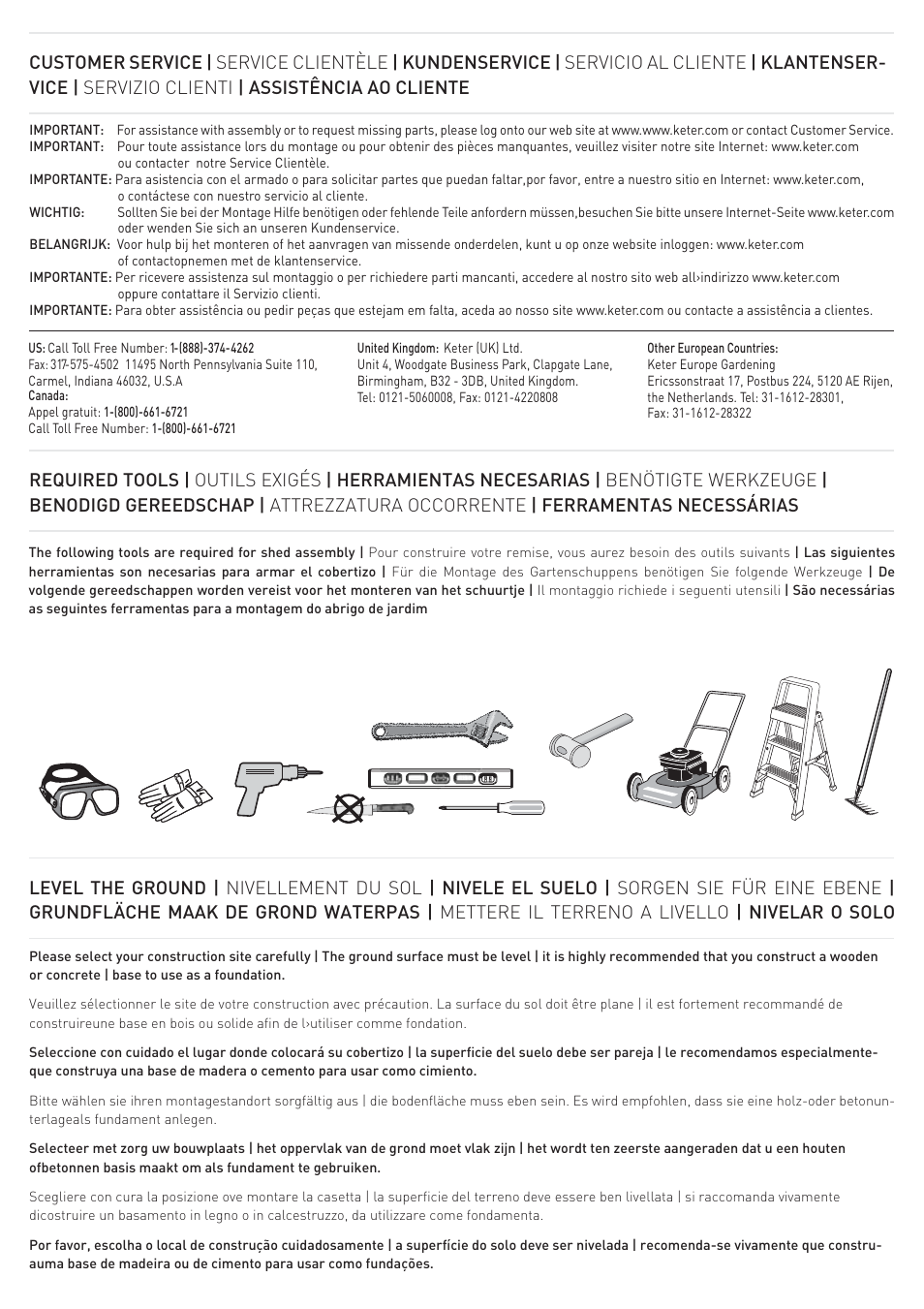 Keter Infinity 8X9 NG User Manual | Page 2 / 64